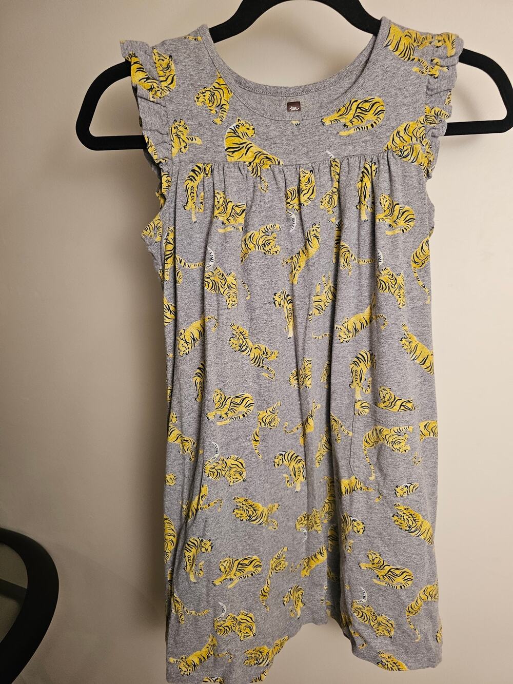 Tea Collection 100% Cotton Tiger Print Shift Dress